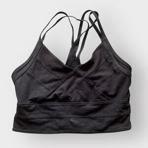Ellie black sports bra/crop size small